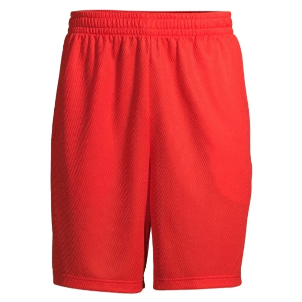 New Men's Athletic Red 9" Shorts - Picture 4 of 8